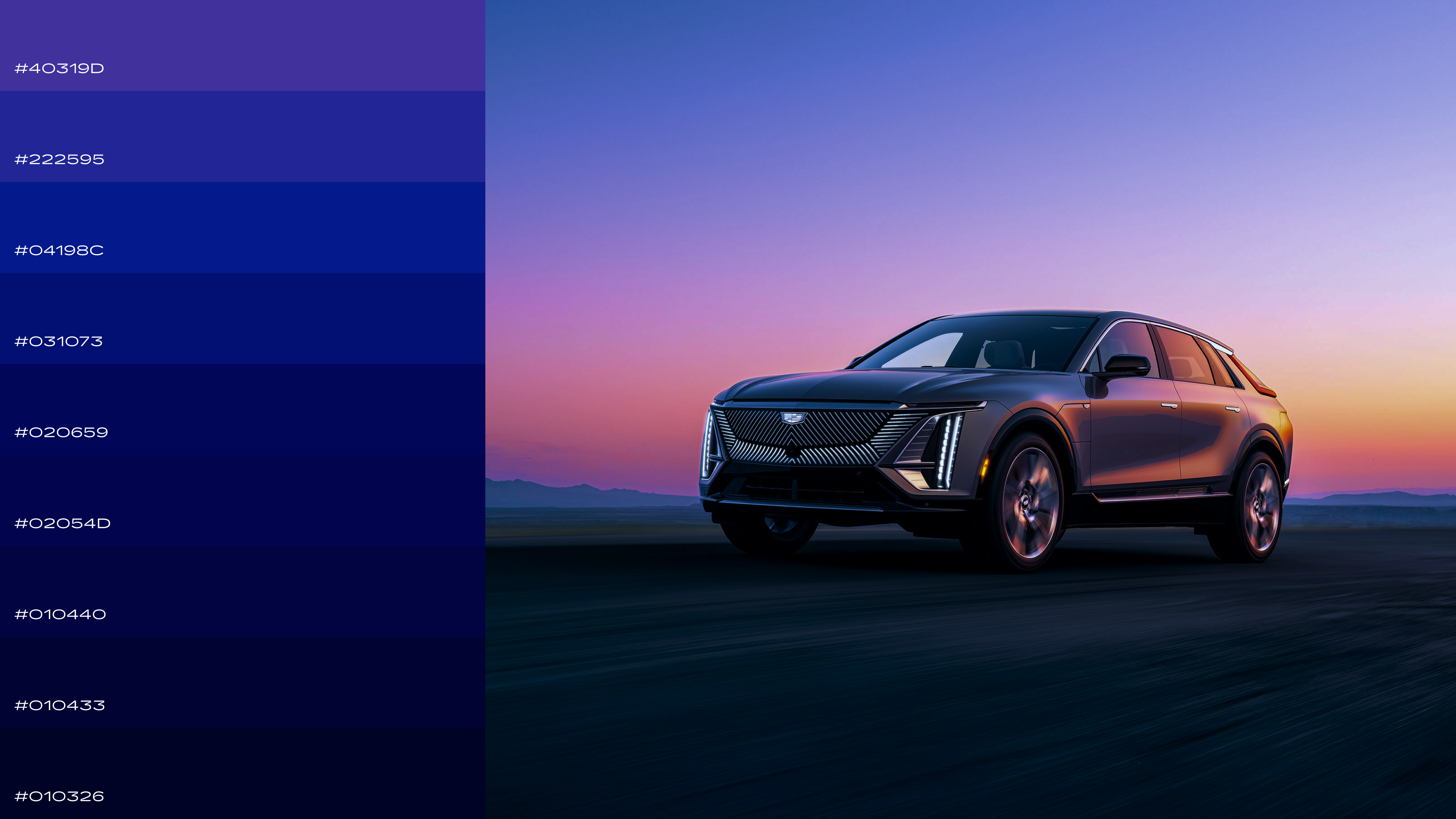 Cadillac night color panel